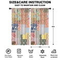 thumbnail image 2 of Blackout Kids Curtains,Pioneer Flower Childrens Insulated Curtains Set Of 2,Bedroom Essentials,Toddler Room Decor 42x84in(106x213cm), 2 of 4