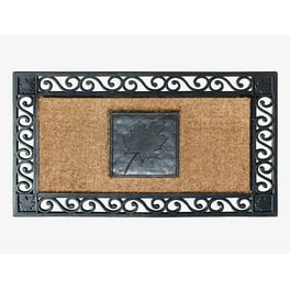 A1HC Natural Coir Monogrammed Picture Frame shops Door Mat For Front Door, Anti-Shed Treated Durable Doormat for Outdoor Entrance, 24