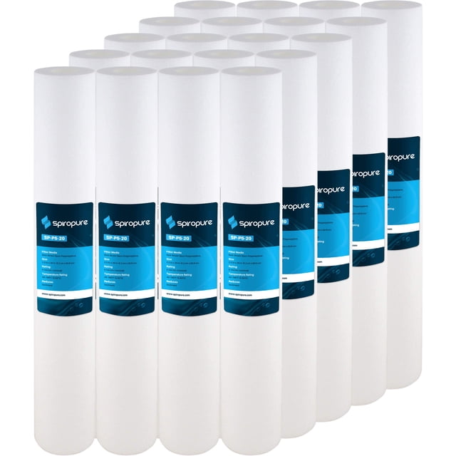 Cartucho de filtro de agua SpiroPure SP-P5-20 de 5 micras