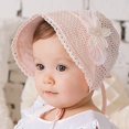 thumbnail image 4 of Cute Baby Girls Boys Sun Flower Hollow Princess Summer Hat Cap 5-24 Month, 4 of 7