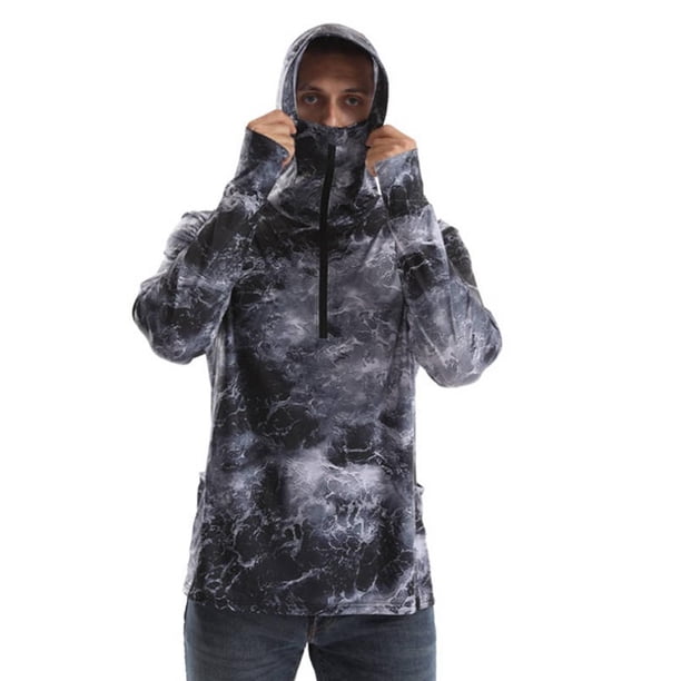 Camisa con capucha y protección solar shamjiam para hombre M
