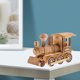 thumbnail image 5 of Adornos de escritorio de madera artesanales: Adornos retro de locomotoras para niños, 5 of 8