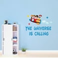 thumbnail image 2 of The universe is Calling Quote Lettering Wall ArtWall Decal Decoration The universe is Calling Adventurous Space Cartoon Space Decorating Ideas for Child's Bedroom Size: 20 In(W) x 16 In(H), 2 of 5