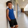 thumbnail image 5 of Dwellite Boys Tank Tops Athletic Sleeveless Crewneck T-Shirts for Kids Undershirts 2-13 Years Royal Blue 120, 5 of 7