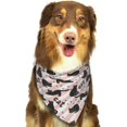 thumbnail image 5 of Dog Bandanas, Striped Style Cartoon Cat Black Adjustable Dog Scarf Triangle Bib Handkerchief Accessories for Small Medium Large Dogs, Cats, Pets, 5 of 6
