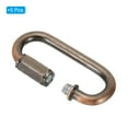 thumbnail image 3 of Uxcell 5mm Steel Chain Quick Links Screw Locking Chain Connector Ring Hook Clips 88 Lbs Red Bronze 5 Pack, 3 of 6