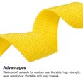 thumbnail image 3 of Lightweight Polypropylene Webbing Strap 1" 50 Yards Dark Yellow Strapping Band for Outdoor, 3 of 5