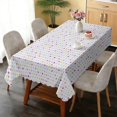 thumbnail image 6 of Rectangular Tablecloth 60x84 Inch – Waterproof Polyester Printed Table Cover, Wrinkle Resistant, Washable for Kitchen & Dining, Colorful Geometry Pattern, 6 of 6