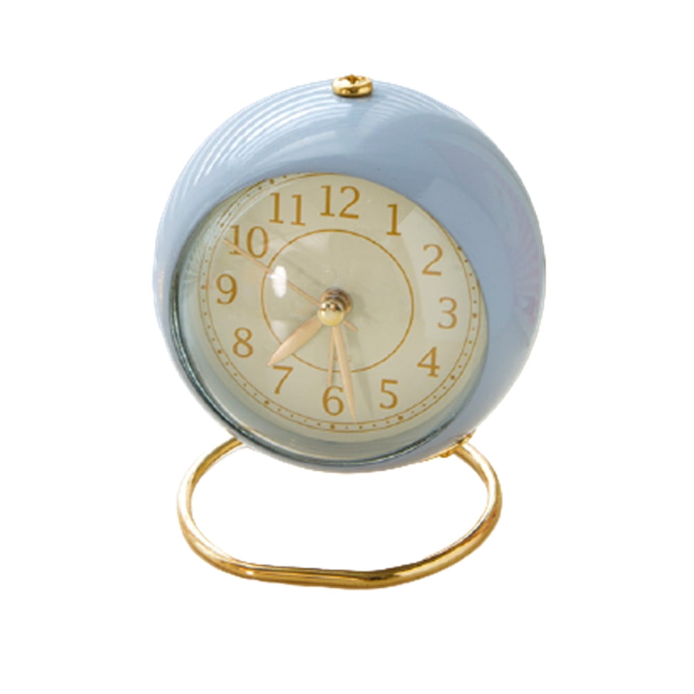 Symfonie Op en neer gaan Geleerde Alarm Clocks Bedside Silent Mini Clock with Nightlight for Travel Bedroom  Office Creamy-white - Walmart.com