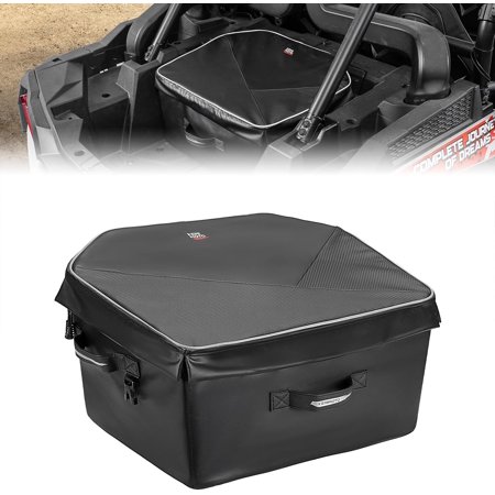 65L UTV Rear Storage Bag Waterproof w/ Divider Compatible with Polaris RZR Sportsman Can-Am Arctic Cat CFMOTO
