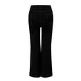 thumbnail image 4 of Tittly Palazzo Pants Lounge Pants Women Women's Spring Summer Solid Color Straight Leg Wide Leg Large Pocket Jeans Baggy Pants Women Womens Joggers Black XL, 4 of 8