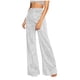 thumbnail image 2 of Pincandy Women's Solid Color Fashion Elastic Waist Silver Thread Wide Leg Pants, Loose Fit, Casual & Daily Wear, 2 of 7