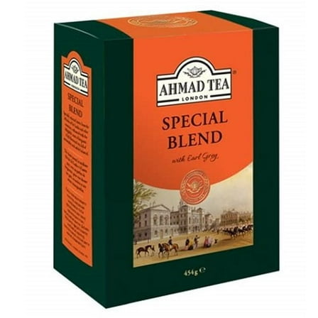 Ahmad Tea Black Tea, Special Blend Loose Leaf, Caddy 454g - Caffeinated & Sugar-Free