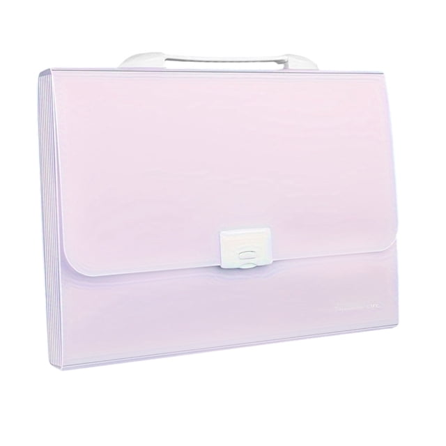 Mistaha A4 Accordion File Organizer with 13 Expandable Pockets and Waterproof Design - Lightweight Document Storage Folder with 12 Index Labels, Light Purple