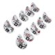 thumbnail image 3 of 10 Uds. Fundas de cabeza para palos de Golf con USB y calavera de cuero PU, fundas de cabeza para palos de Golf, color rojo, 3 of 10