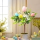 thumbnail image 5 of Fiudx Decoración de Conejito de Pascua, Diseño de Huevo Colorido y Hojas Verdes, Material Plástico Ligero, Decoración Festiva, Adorno de Mesa, Tamaño 35 Cm, 5 of 7