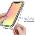 thumbnail image 4 of Mantto iPhone 13 Mini Case, 360 Full Body Cover Clear Bumper Protection Case - Shock Proof edges Slim Hybrid Back Silicone Rubber TPU Bumper Gradient Phone Case for iPhone 13 Mini - Clear, 4 of 5