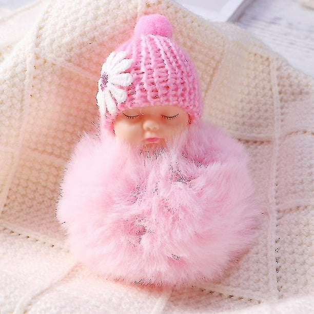 Pom pom shop baby keyring