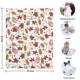thumbnail image 4 of Autumn Fall Leaves Pattern Blanket,Comfortable Soft Lamb Wool Throw Blanket,All Season,Warm Lightweight Blankets for Sofa Bed Couch Living Room Chair,30"x40", 4 of 4