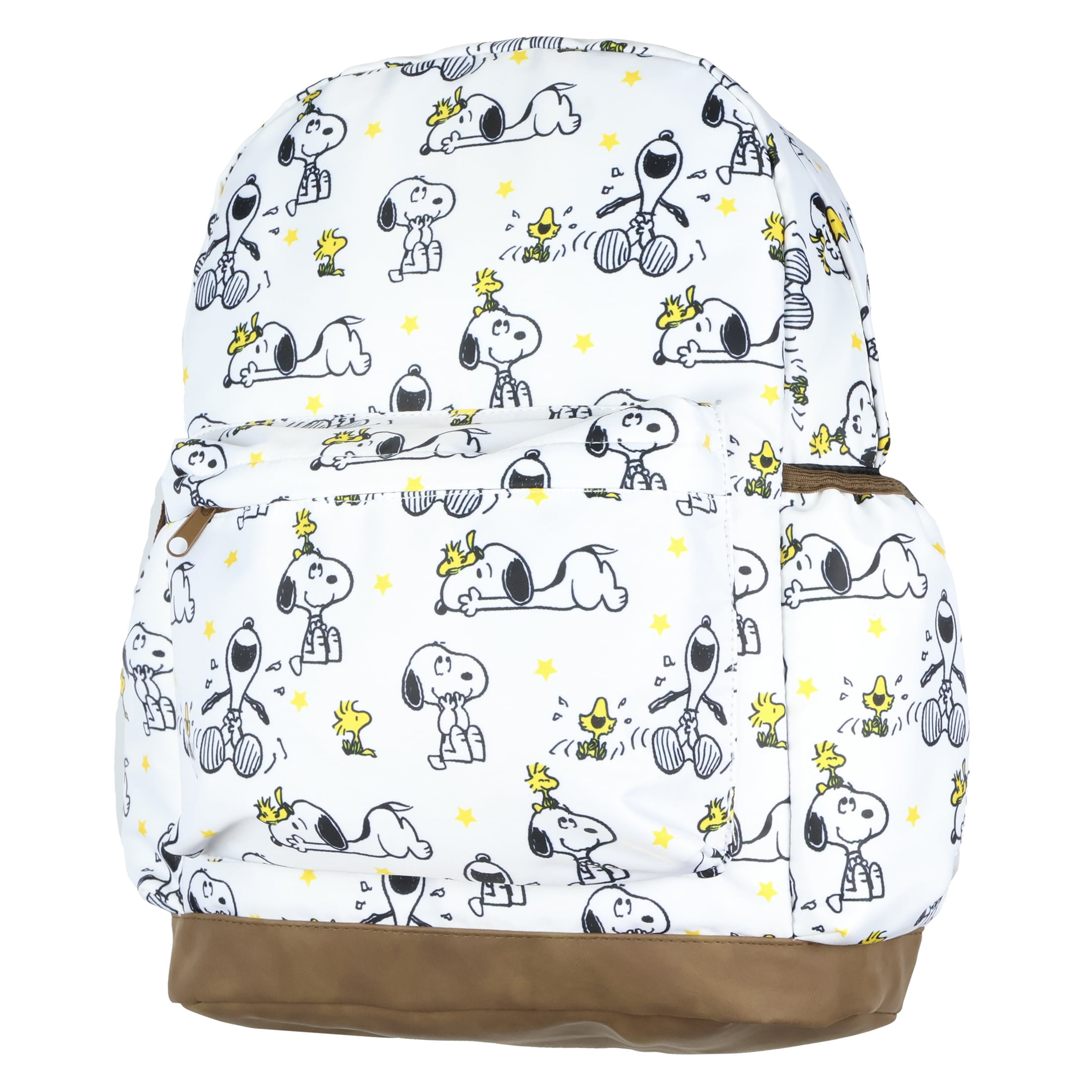 Peanuts Backpack Best Friends Woodstock and Snoopy Allover Design Bookbag Travel Daypack Bag 16"
