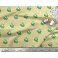 thumbnail image 2 of Soimoi Modal Satin Fabric Lotus & Frog Kids Fabric Prints by Yard 42 Inch Wide, 2 of 3