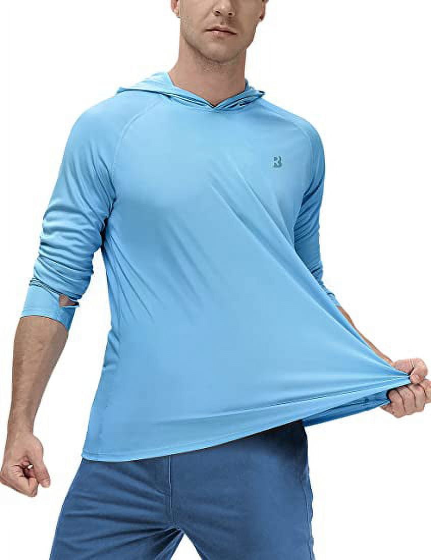Roadbox Men Sun Protection Hoodie UPF 50+ Long Sleeve Fishing Shirts for  Outdoor, Workout, Running, Hiking 
