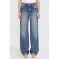 thumbnail image 2 of Women's Wide Leg Jeans with Seam Detail, 2 of 7