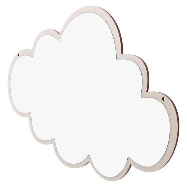Minkissy Children Safety mirror with Design and Non Slip Bottom for Decoration Made of Plastic Multi Color 6.3 Inches