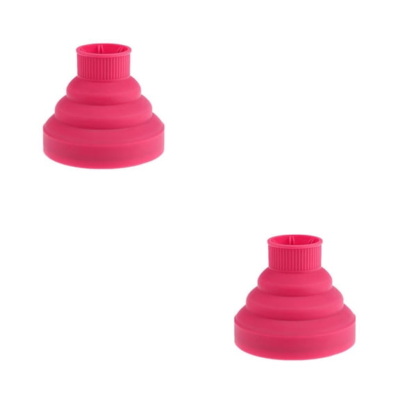 Cubierta difusora de secador de pelo Vogacara accesorios plegables Rosa roja 2piezas