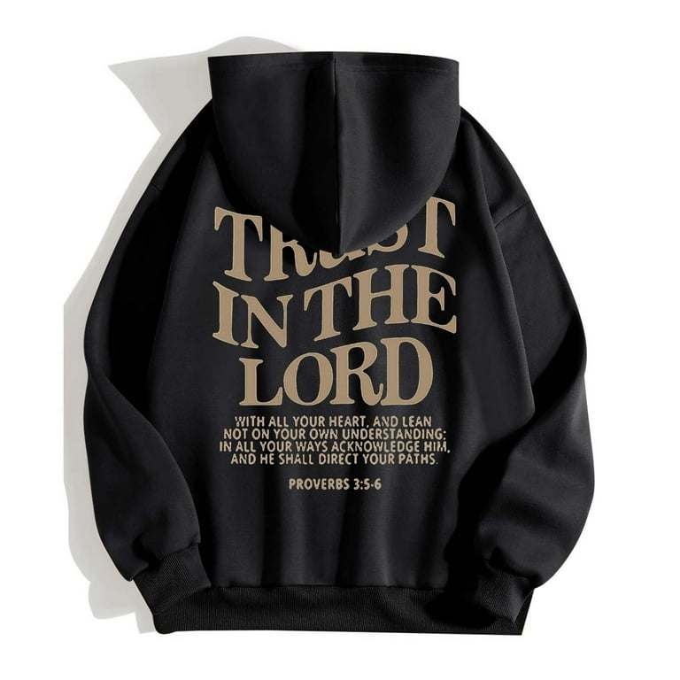 Oversized Sweatshirt for Women Women s Fashion Letter Print Zipper Long Sleeve Pocket Drawstring Casual Sports Sweatshirts Womens Hoodie Black XXXL Walmart