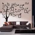 thumbnail image 1 of Arte DIY Etiqueta de la pared Árbol de la memoria Marcos de fotos Braches de árbol genealógico PVC Romovable Fondo Etiqueta de la pared Decoración creativa para el hogar, dormitorio sentado, 1 of 5