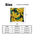 thumbnail image 5 of Banana Decorative Bed Pillow Covers Throw Pillows Set with Unique Patterns for all Occasions - 16x16, 18x18, 20x20 inches - 2 Pack Pillow Inserts Included, 5 of 6