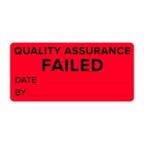 Failed Quality Assurance Inventory Labels 2" x 1"