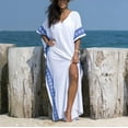 thumbnail image 3 of ORUYROP Tunique Longue Caftan Robe de Nuit Maxi Robe de Plage Décontractée Grande Taille Caftan, 3 of 3