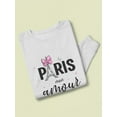 thumbnail image 3 of Paris Mon Amour! Sweatshirt Women -Image by Shutterstock, Female Medium, 3 of 4