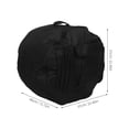 thumbnail image 2 of HEALEEP Black Oxford Cloth Snare Drum Backpack Lightweight Storage Bag with Impact Protection for Travel, 2 of 6