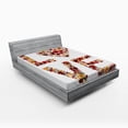 thumbnail image 1 of Ambesonne Valentines Day Fitted Sheet, Garden Fowers, Queen Size, Multicolor, 1 of 2