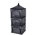 thumbnail image 1 of Drying Net Rack, Outdoor Foldable 4 Layers Hanging Shelves Dry Rack Net Zipper Opening Mesh Netting Food Dehydrator, 1 of 4