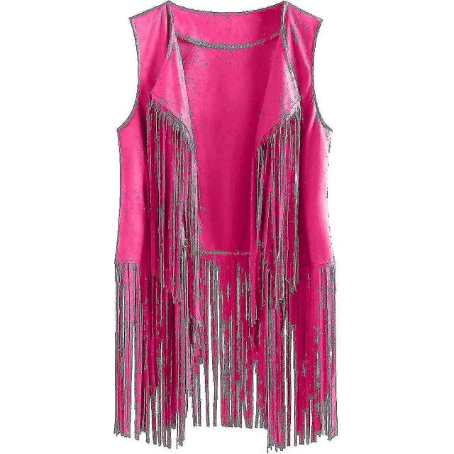 Hauts des Années 70 pour Femmes, Veste à Franges Disco Cowgirl