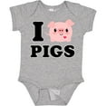 thumbnail image 3 of Inktastic I Love Pigs Boys or Girls Baby Bodysuit, 3 of 5