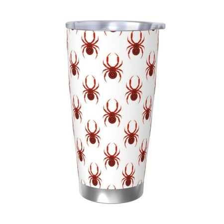 

Zeuib Spiders Insects Printed 20oz Stainless Steel Insulated Car Cup Stainless Steel Thermal Cup Vacuum Insulated Leak-proof Travel Mug Cup-Without Straw