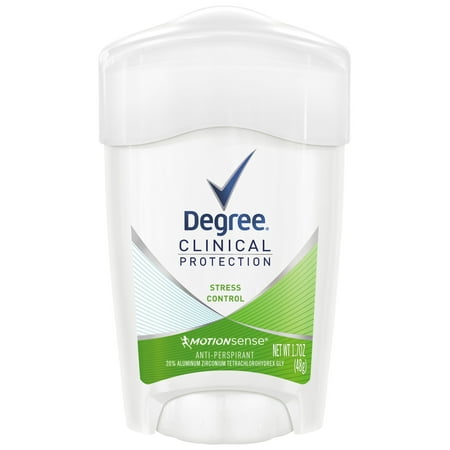 Degree Women Stress Control Clinical Antiperspirant Deodorant, 1.7 (Best Deodorant For Stress Sweat)