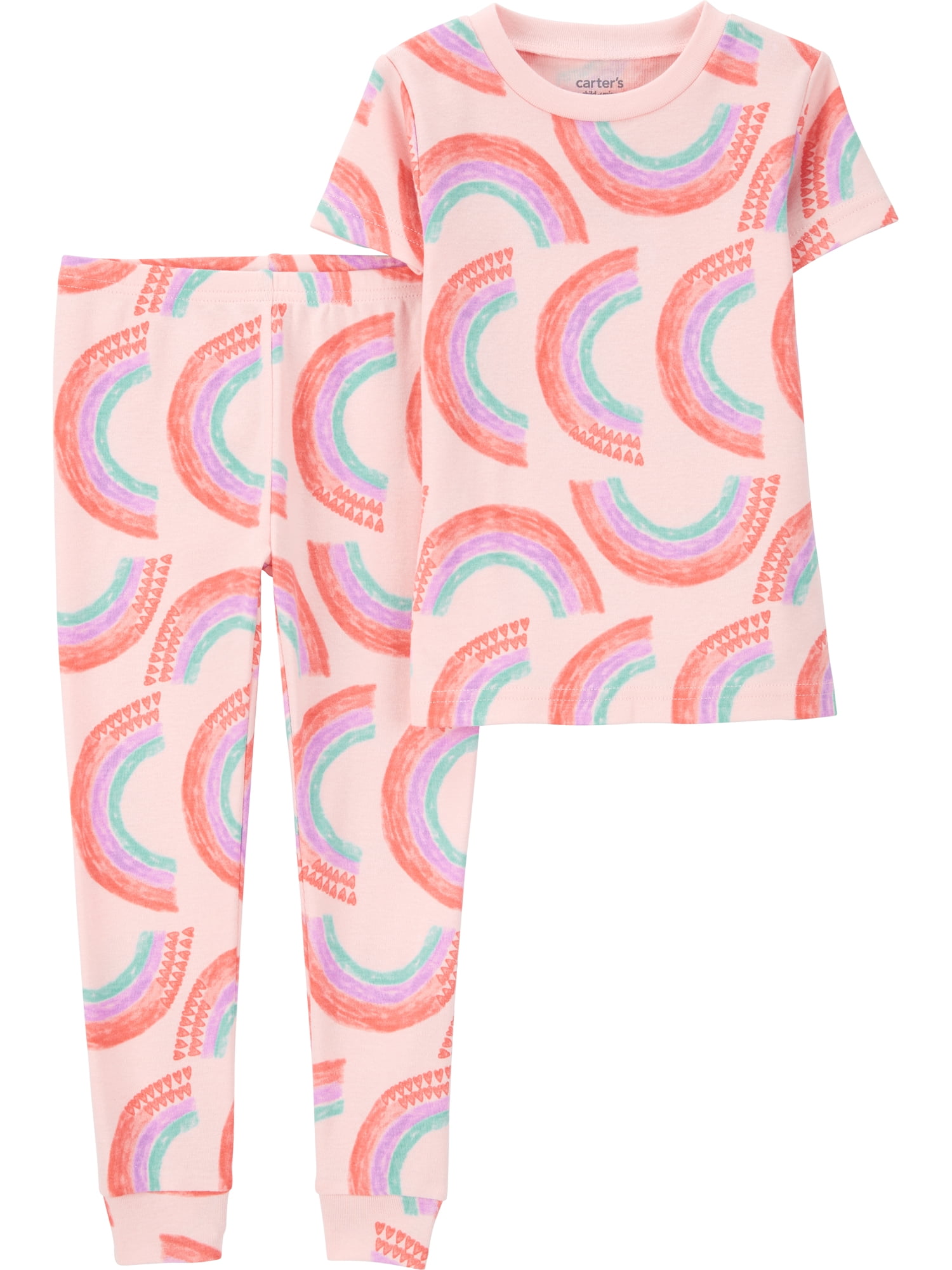 Carter's Child of Mine Baby and Toddler Girl Pajama Set, 2-Pack, 4-Piece, Sizes 12M-5T
