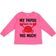 thumbnail image 3 of Inktastic My Papou Loves Me Boys or Girls Long Sleeve Toddler T-Shirt, 3 of 5