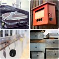 thumbnail image 5 of 4 Pieces Combination Padlock, Outdoor 3-Digit Waterproof Padlock for School Gym Locker, Sports Locker, Fence, Tool Box, Door, Case, Storage with Hasp, Employee Locker Locker (Black), 5 of 5