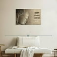 thumbnail image 2 of Elephant Stock Have Faith Buddha Quote Wall Art - Horizontal Multi Panel Canvas - Living Room Wall Decor - Wellness Multi Panel - Beige And Brown Decor - 33" x 20", 2 of 8