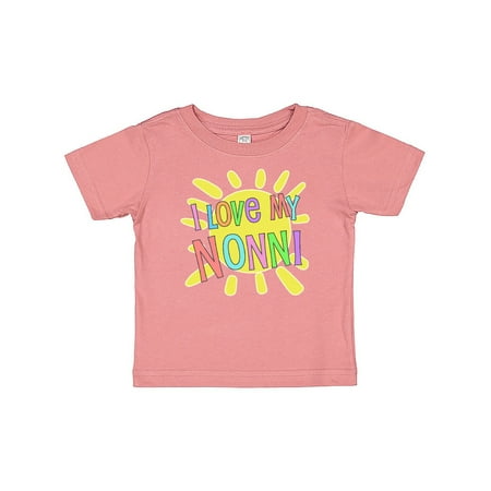 

Inktastic I Love my Nonni- sun and rainbow letters Gift Baby Boy or Baby Girl T-Shirt