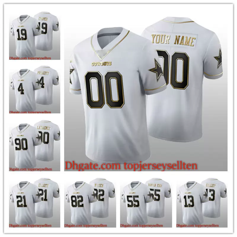 NFL_Jerseys Jersey Dallas''Cowboys''''NFL'' CeeDee Lamb White Golden 