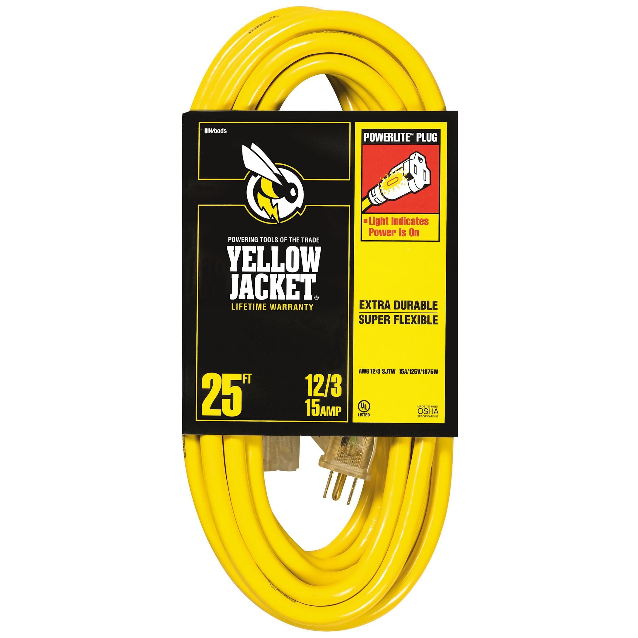 Coleman Cable 2883 25' 12 3 Extension Cord by COLEMAN CABLE - SOUTHWIRE