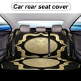 thumbnail image 5 of Black Gold Marble Car Rear Seat Cover, Suitable for Automobiles SUV、 General Motors Back Seat Protectors for Cars, Trucks, 5 of 6